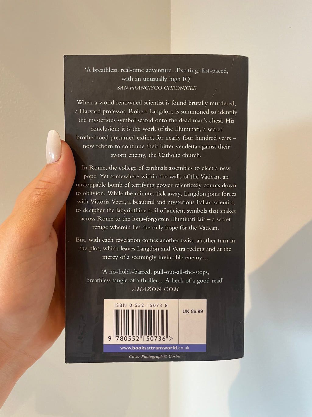 Angels and Demons – baksida