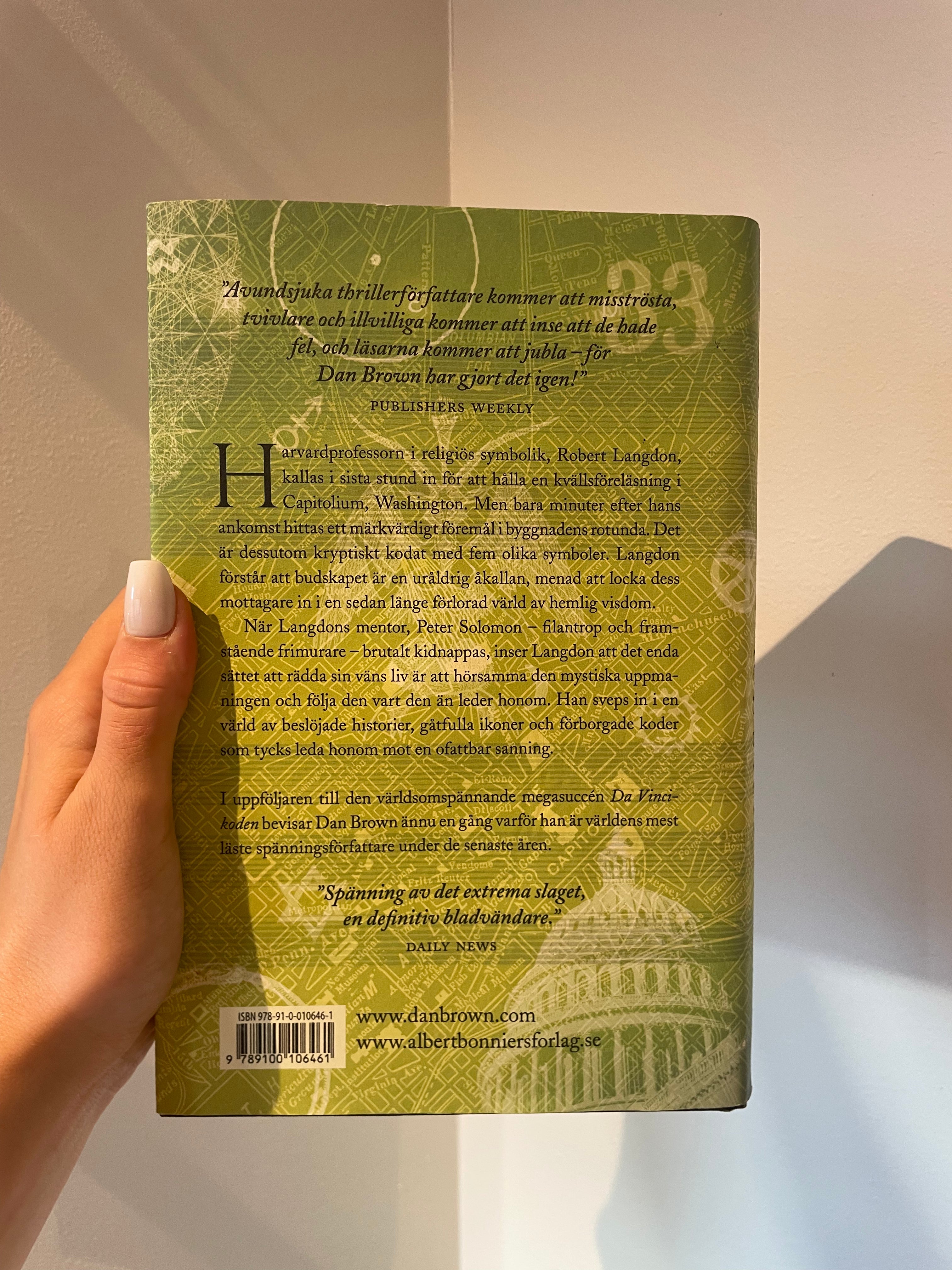 Den förlorade symbolen – baksida