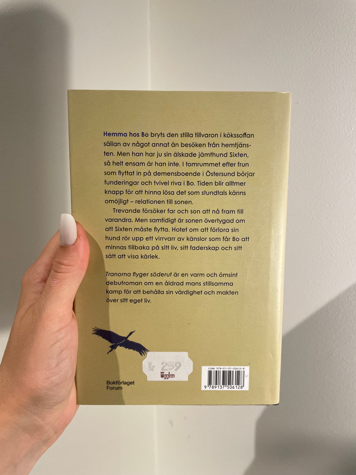 Tranorna flyger söderut – baksida