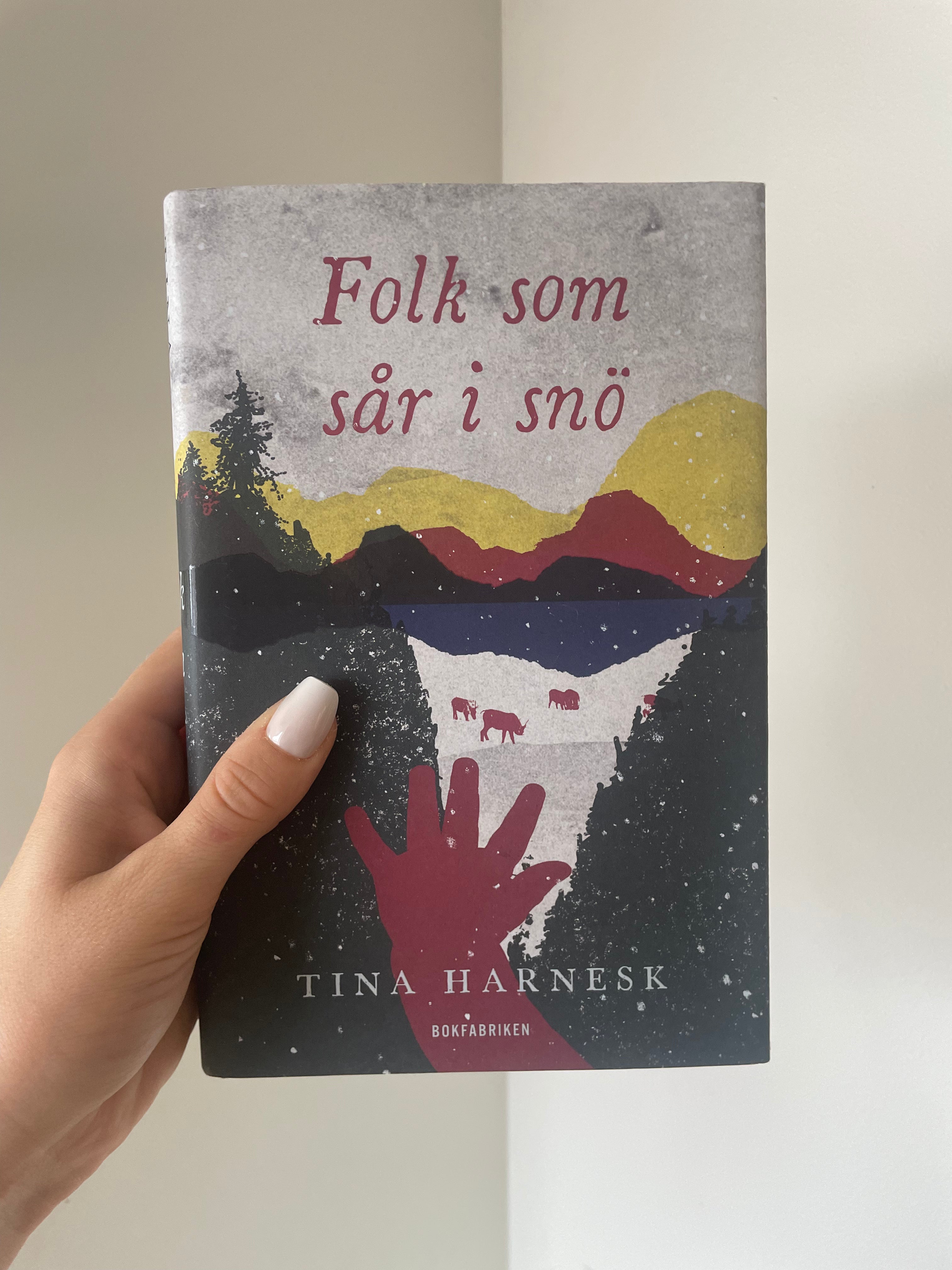Folk som sår i snö - framsida