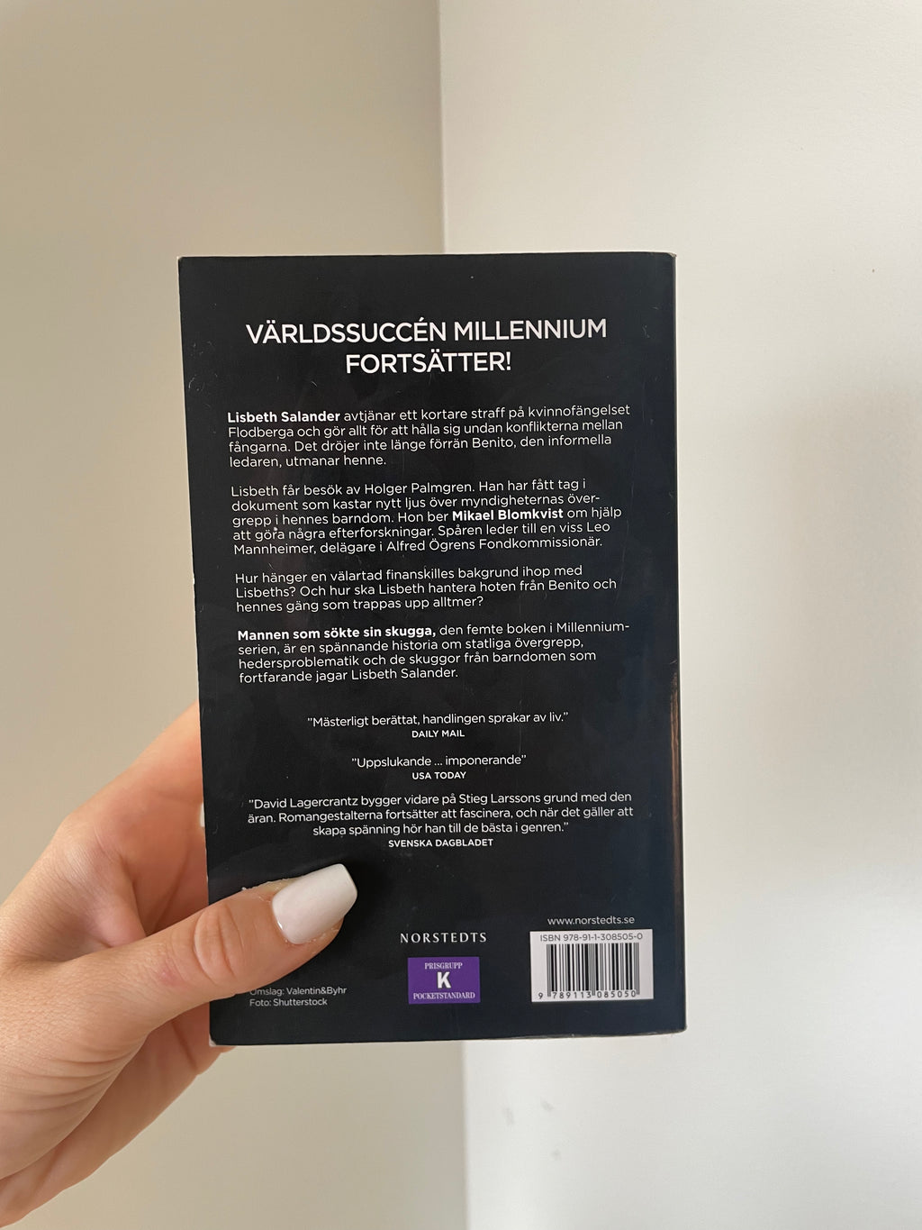 Mannen som sökte sin skugga - baksida