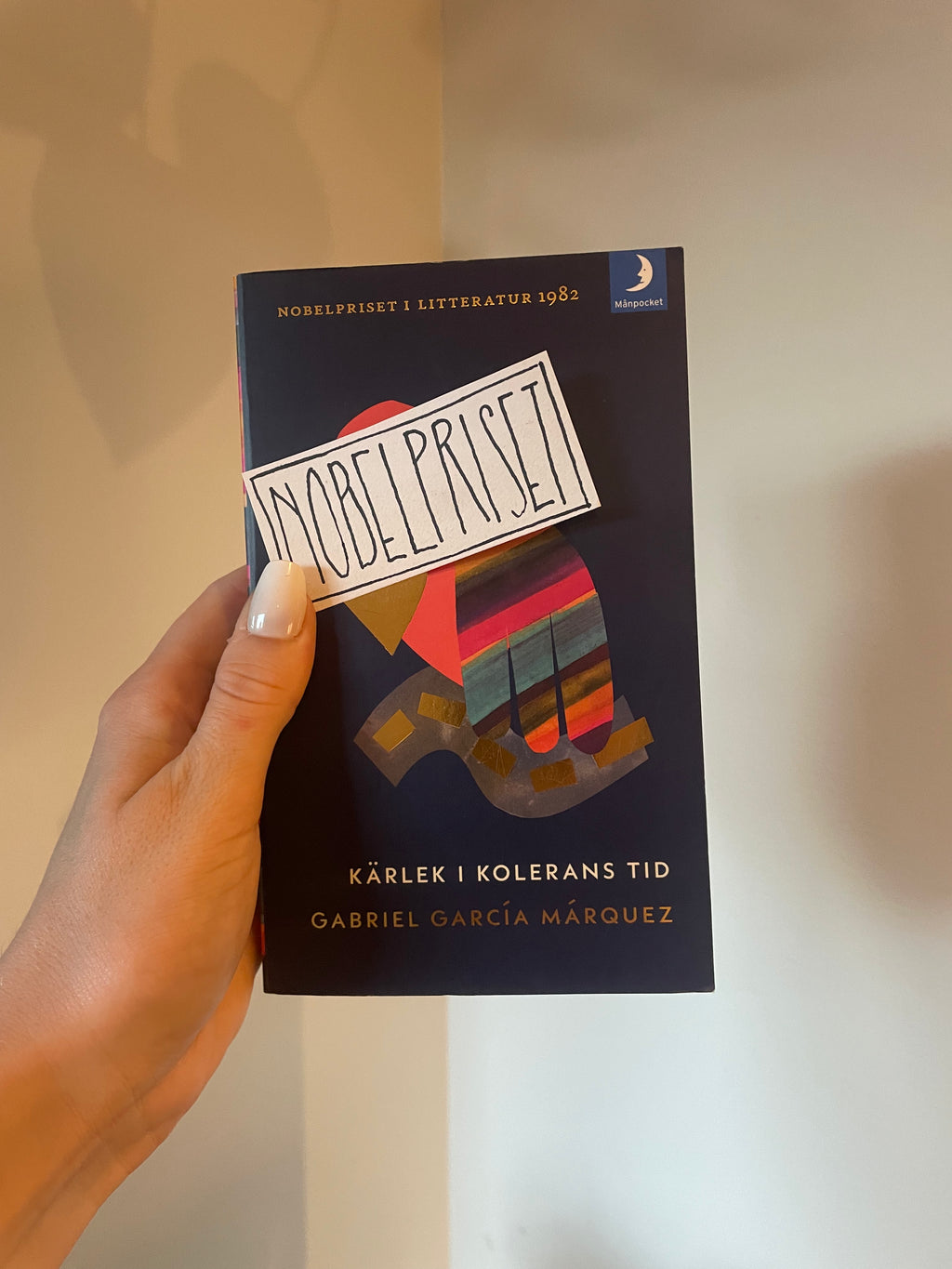 Kärlek i kolerans tid - framsida med nobelprislapp