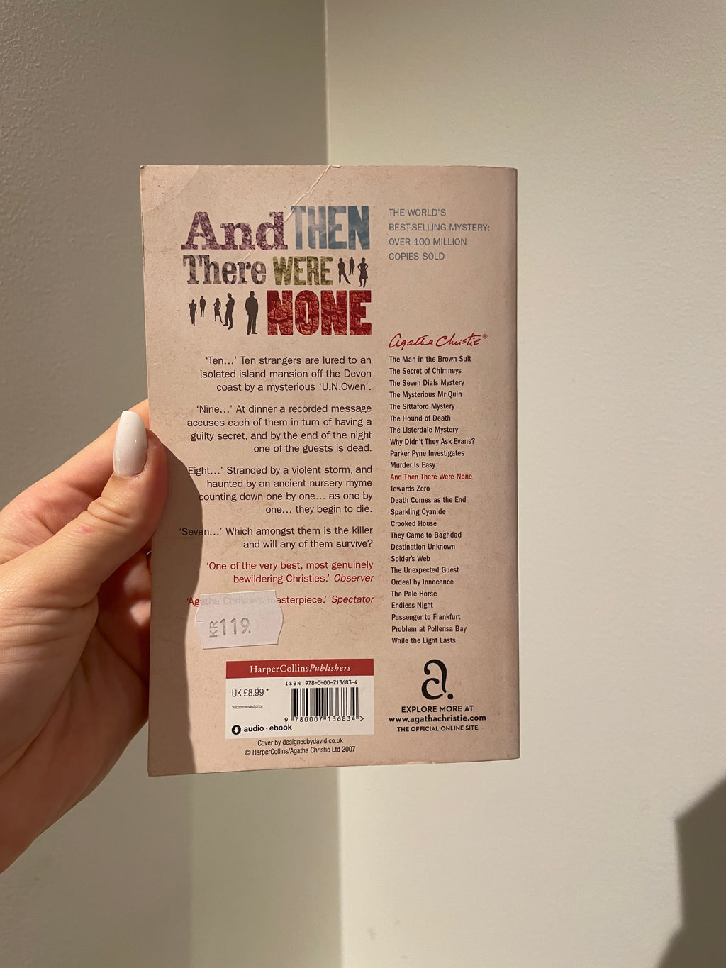 And Then There Were None - baksida
