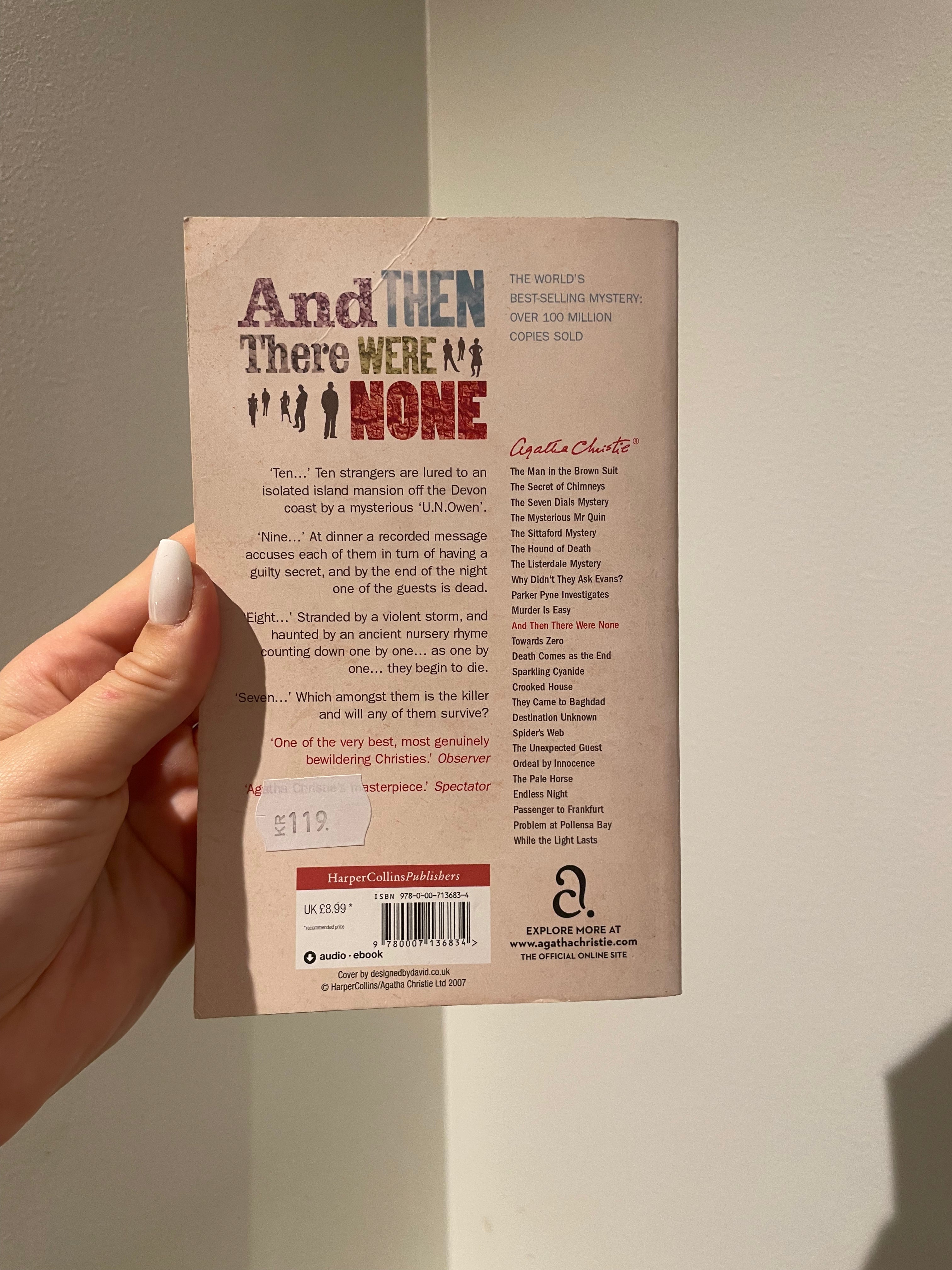 And Then There Were None - baksida
